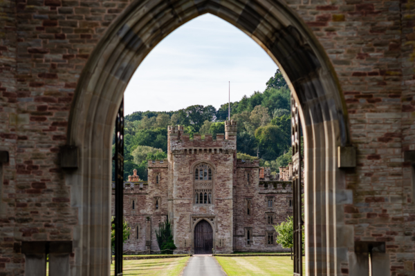 Front of castle through the gatehouse