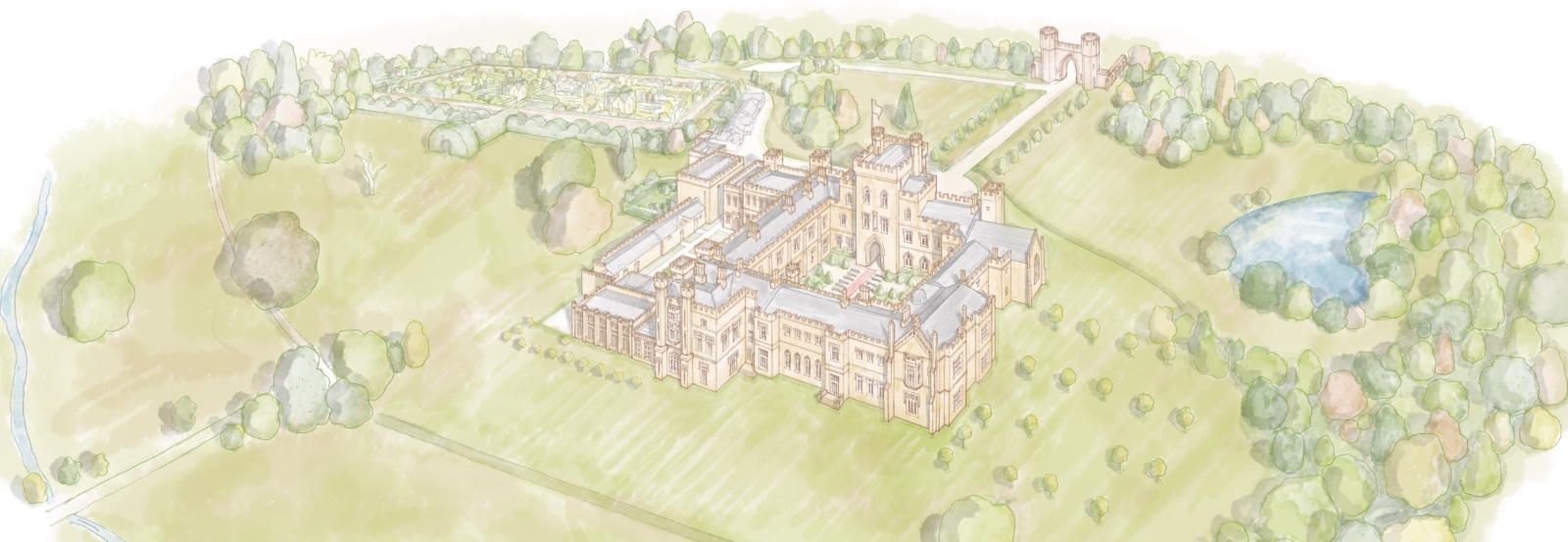 Hampton Court Castle grounds